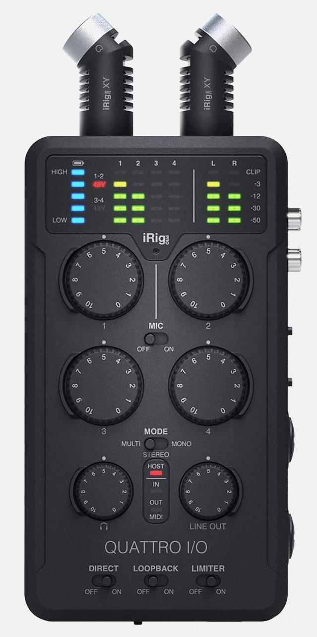 IK Multimedia iRig Pro Quattro I/O Deluxe Håndholdt Recorder