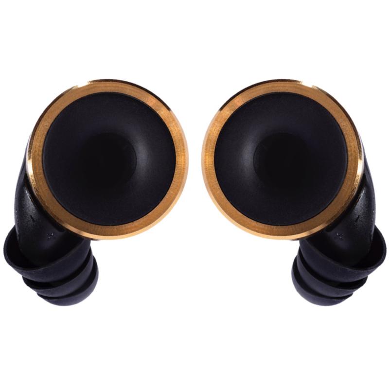 Limousine Earplugs Knops Gold BK ørepropper black