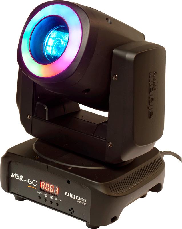 Algam Lighting MSR60 LED Spot Movinghead 60W med LED Ring 12x0,5W