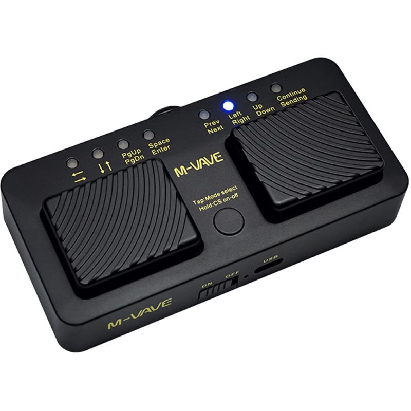 M-Vave Cube Turner Pro bluetooth-fodpedal til noder/tekst