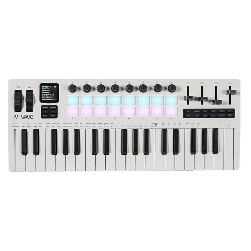 M-Vave SMK-37 Pro bluetooth midi-keyboard med synth