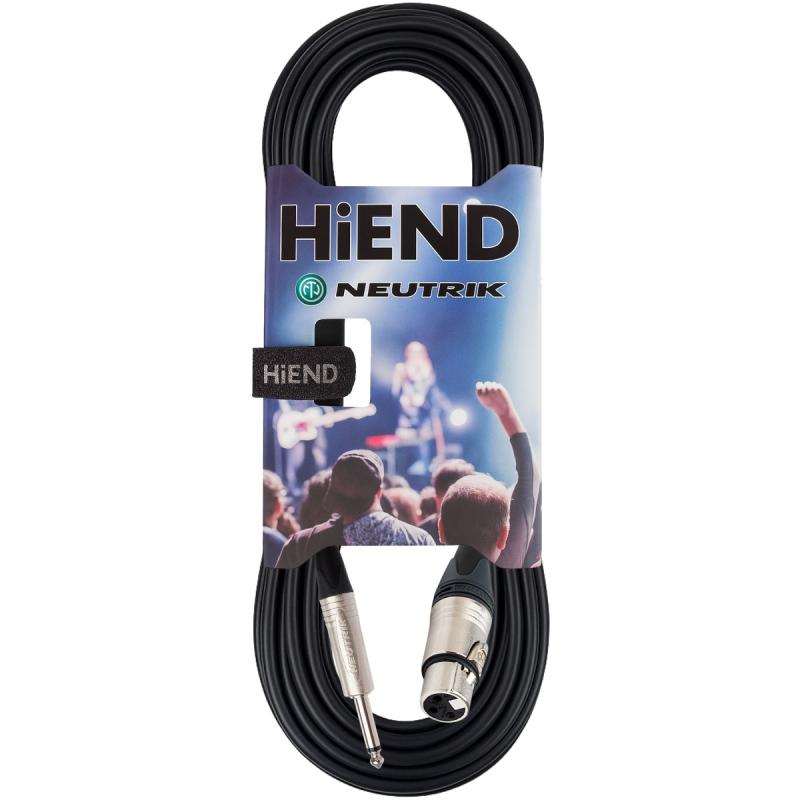 HiEnd with Neutrik XLR(hun)-til-jack-kabel 10 meter