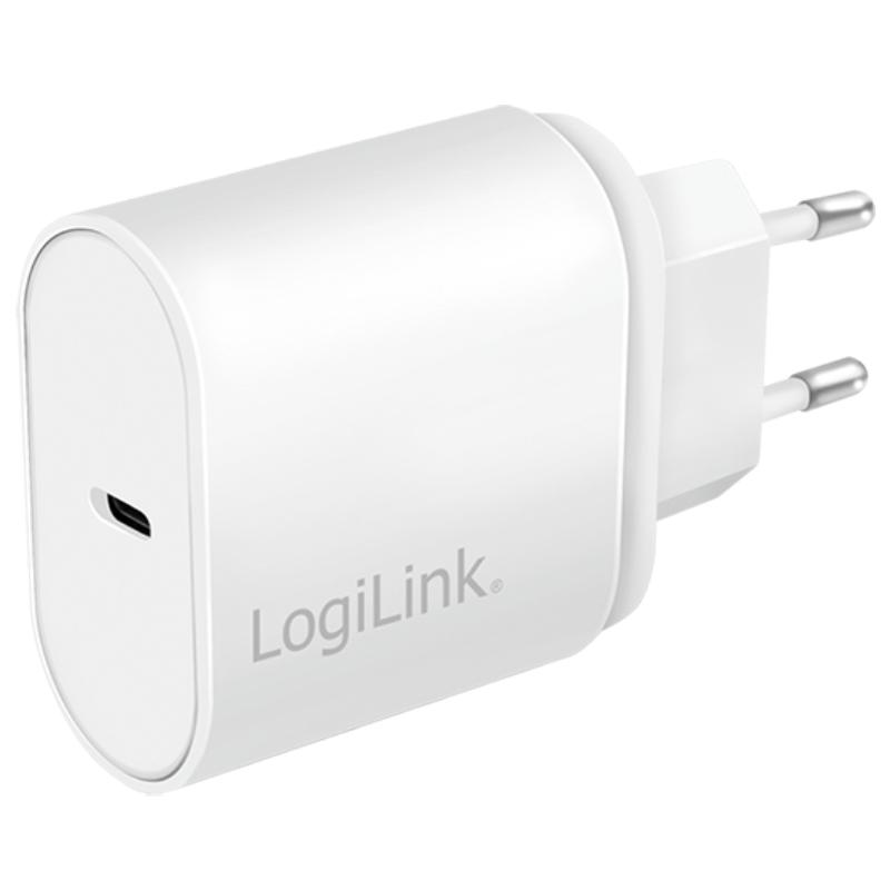LogiLink USB-C Oplader 20W - Hvid