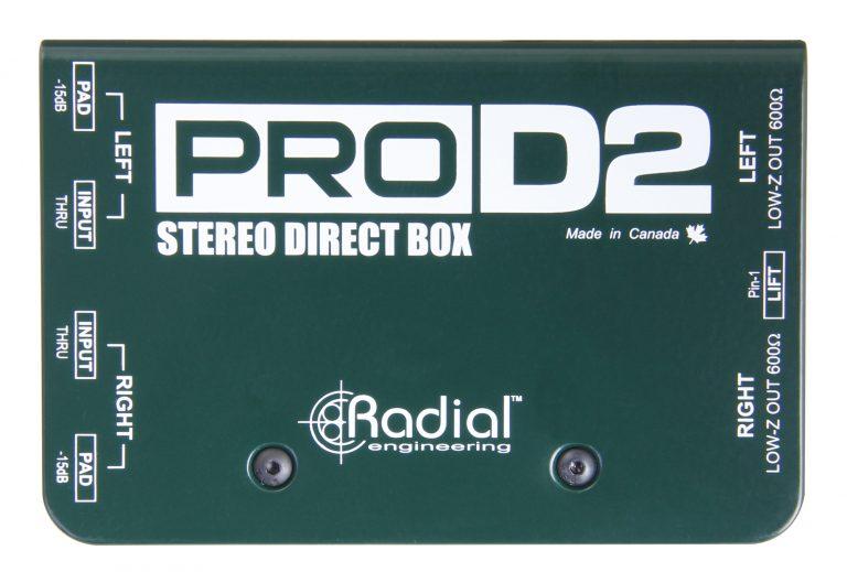 Radial Pro D2 Passive Stereo DI Box