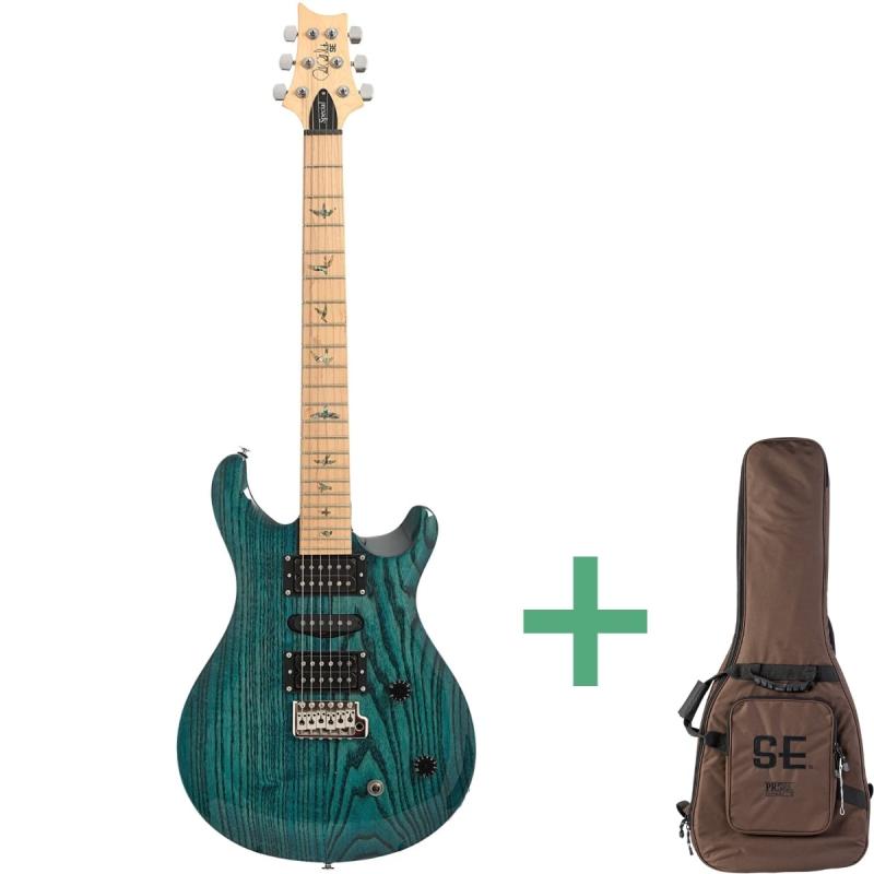PRS SE Swamp Ash IB el-guitar iridicent blue