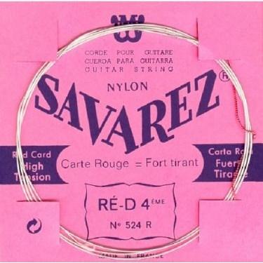 Savarez 524R D4 løs spansk guitar-streng, rød
