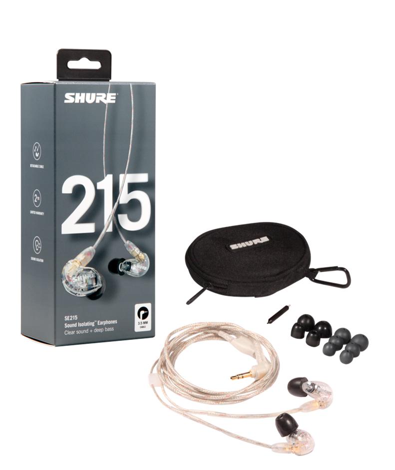 Shure SE215-CL In-ear hovedtelefoner - Clear