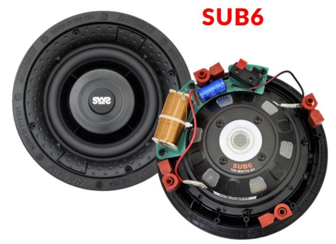 Earthquake SUB-6: Slank 6" Indbygnings-Subwoofer 300W - 8 Ohm