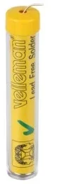 Velleman - Blyfri Loddetin 99,3% Sn - 0,7% Cu, Ø1mm (15g dispenser)