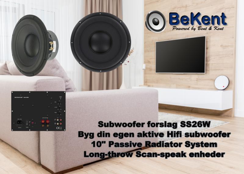 Subwoofer selvbyg forslag SS26W
