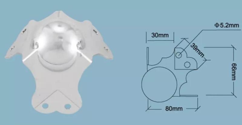 Højttaler Beskyttelses Metalhjørne 30mm - Aluminium Kantliste