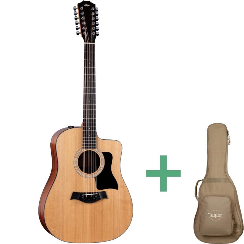 Taylor 150ce, sapele-spruce western-guitar, 12 strenget