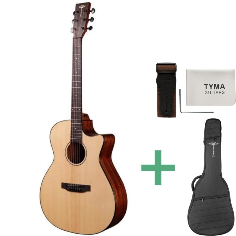 Tyma G-3E NS western-guitar natural
