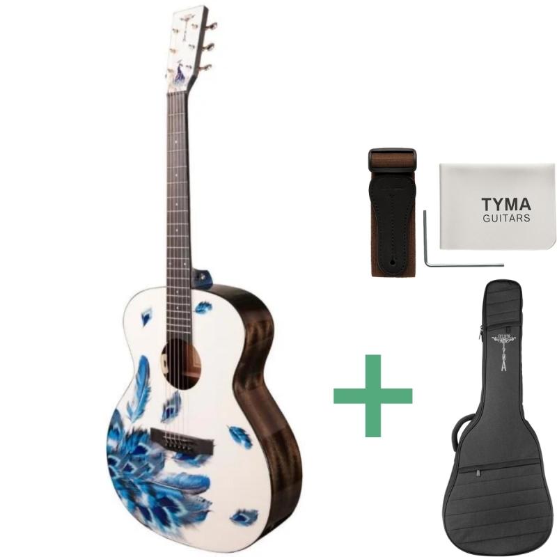Tyma V-3E PLUM western-guitar