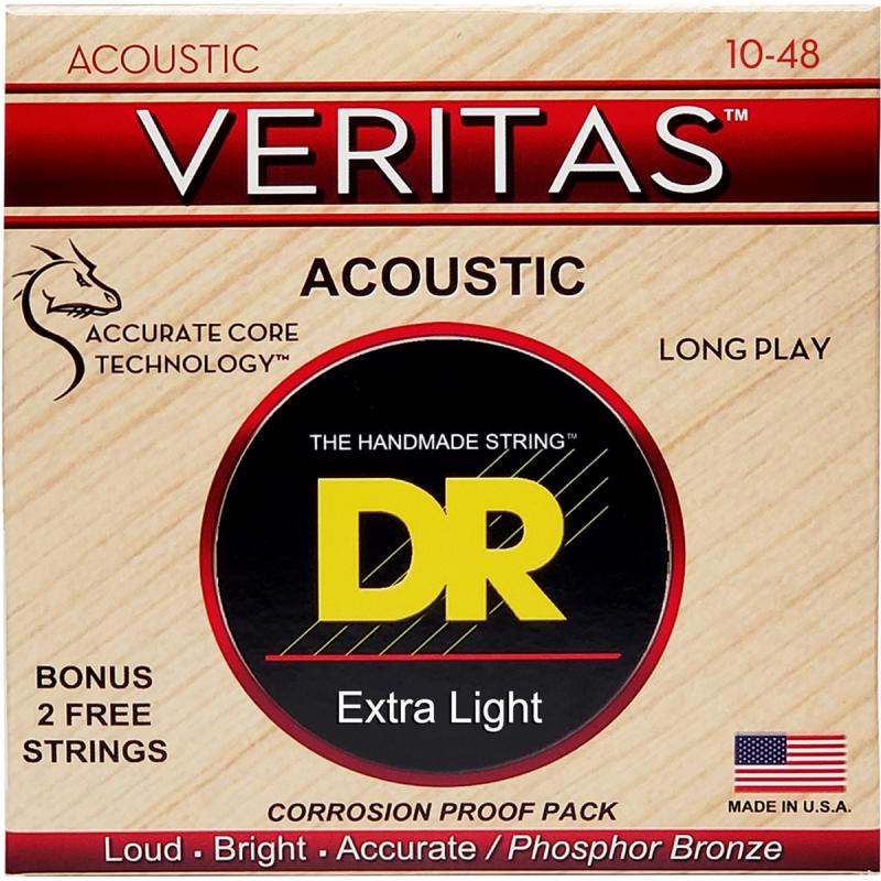 DR Strings VTA-10 Veritas western-guitar-strenge, 010-048