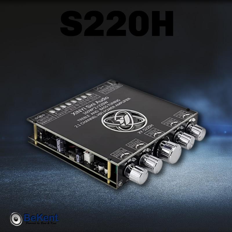 S220H 2.1 Bluetooth Forstærker 160W+220W med AUX & App Styring